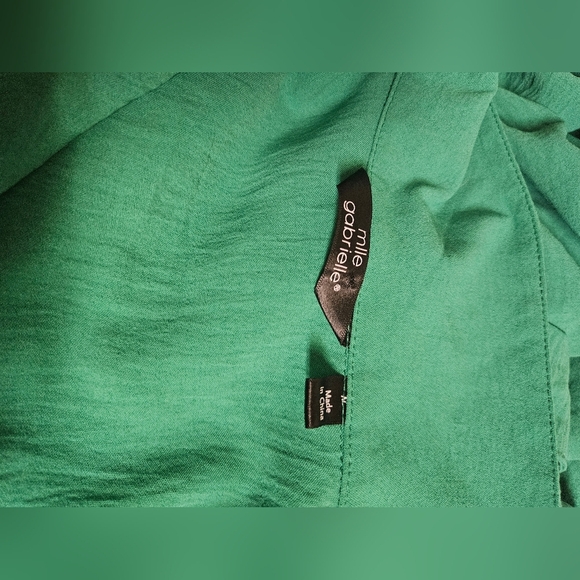 Mille Gabrielle,Jumpsuit,Women's 1X Green, Button-Up - Picture 8 of 8